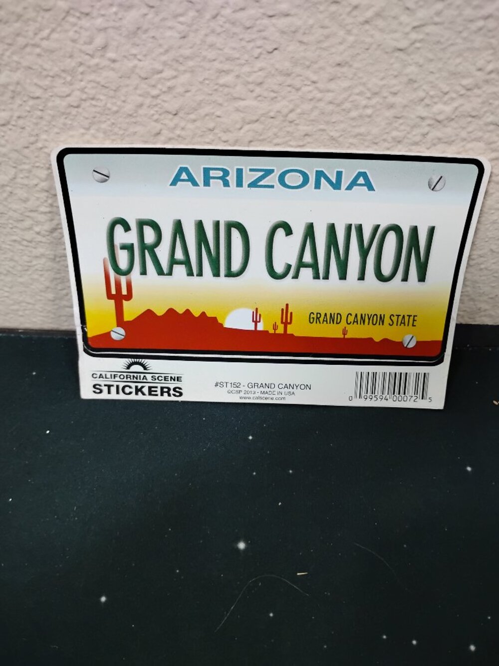 Arizona Grand Canyon License Plate Sticker California Scene Decal Souvenir